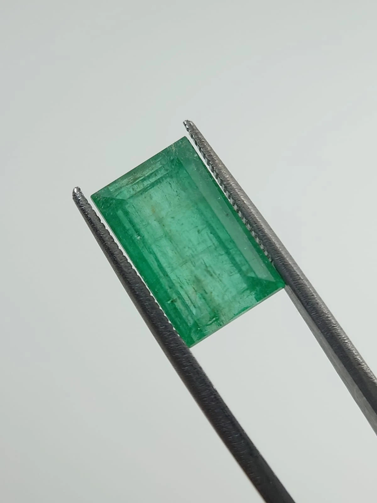 7.19ct Natural Emerald Rectangular Cut From Panjshir Afghanistan — view 2